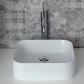 lavabo cm 40x38 appoggio o parete slim